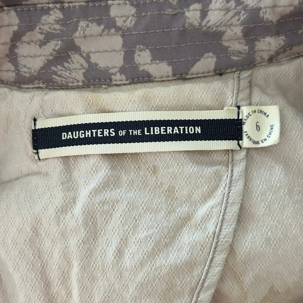 Daughters of the Liberation Leopard Print Trench Coat Belted Jacket 6 - Picture 5 of 8